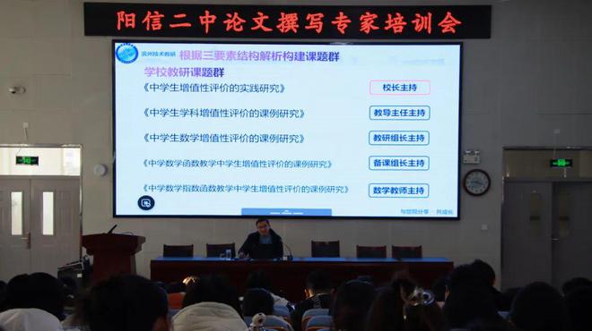 “提质”先“强师”阳信二中举行教师能力提升培训活动新利体育平台(图1)