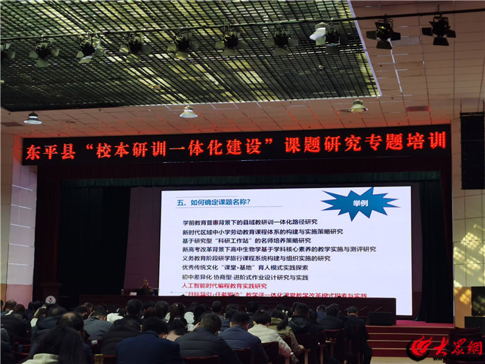 东平县：校本研训一体化 赋能教师促成长(图1)