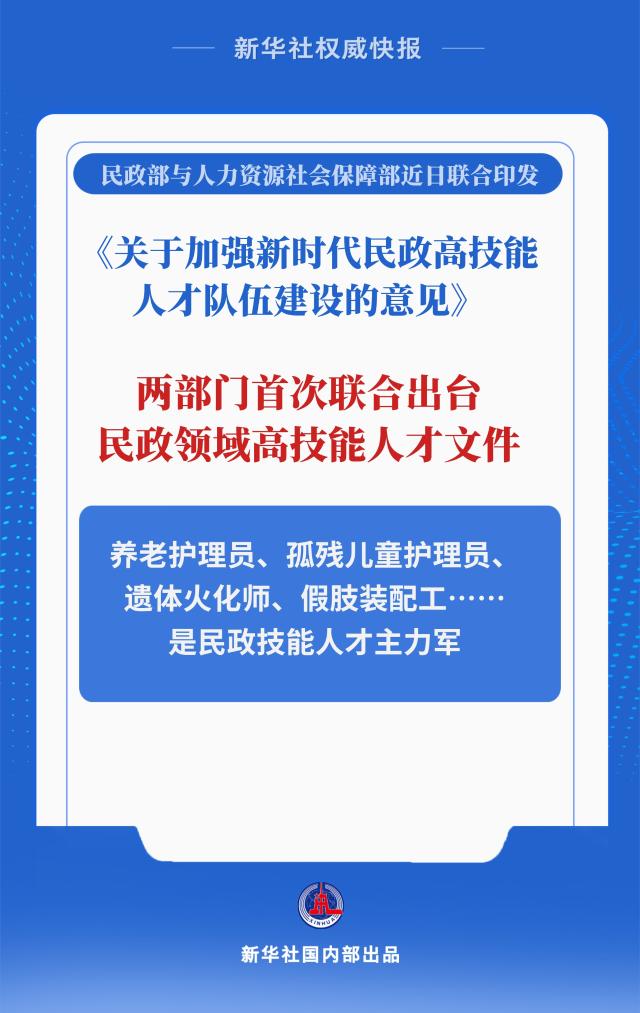 新利体育APP首次发布我国强化培养民政高技能人才(图1)