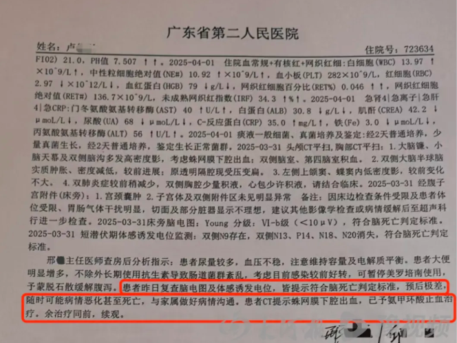 22岁女子手术成功后脑死亡家属：缺氧30分钟医生未发觉医院回应(图3)